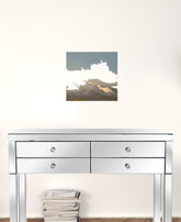 Summer Pastures Holstein Cows With Windmill White Framed Print Wall Art